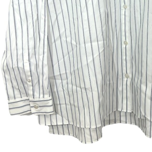 Theory Trapeze Shirt Wealth Stripe Shirt XXL NWOT - Picture 3 of 5
